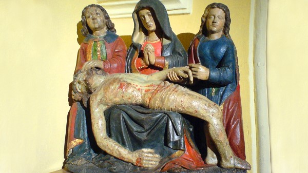 Eine Pieta aus dem XVI. in der Kapelle von Monthoux