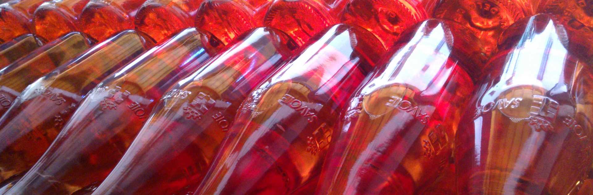 Bouteilles Vins de Savoie rosés