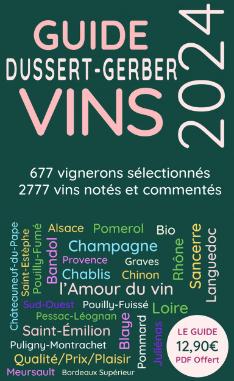 Les vins Million Rousseau sont sélectionnés par le Guide Dussert Gerber 2024