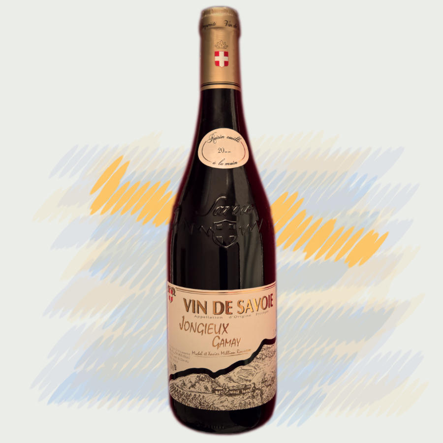Bouteille de Gamay cru Jongieux, vin de Savoie