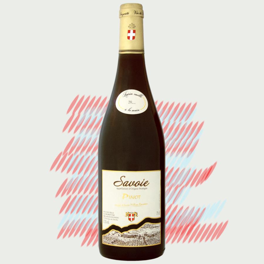 Bouteille de Pinot, vin de Savoie