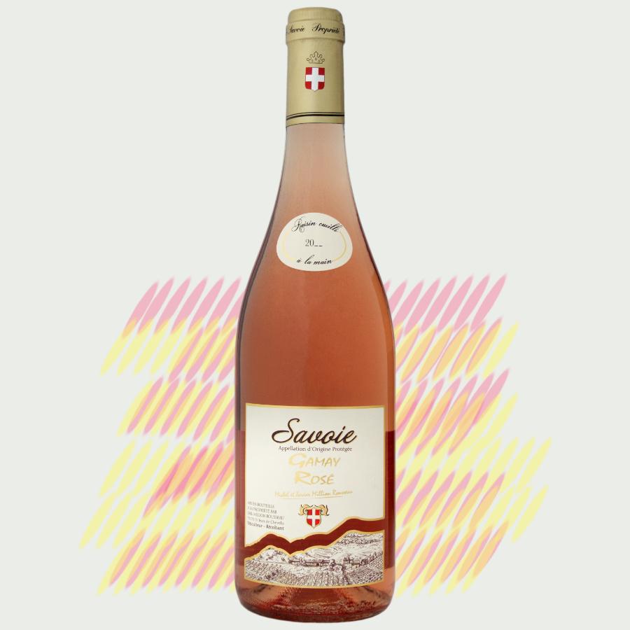 Bouteille de Rosé de Gamay, vin de Savoie