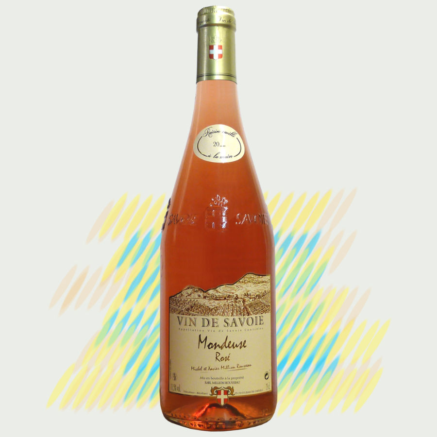 Bouteille de Rosé de Mondeuse, vin de Savoie