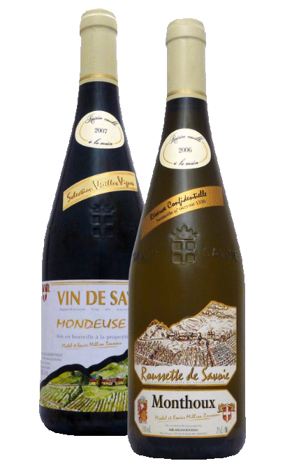 Vin de Savoie Roussette et Mondeuse